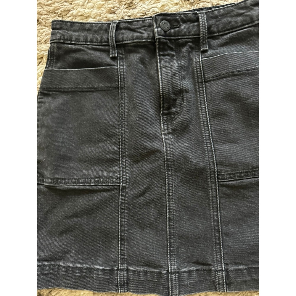 Old Navy Black Denim Jean Skirt Size 2 - Picture 5 of 7